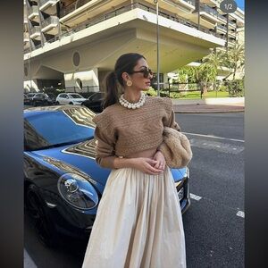 ✨LAST ZARA RUFFLY WAIST SKIRT ZW COLLECTION